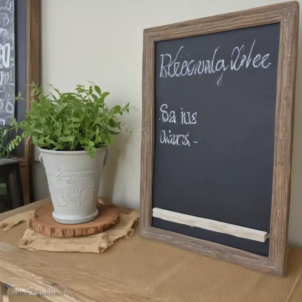 Add Personality with a Repurposed Chalkboard