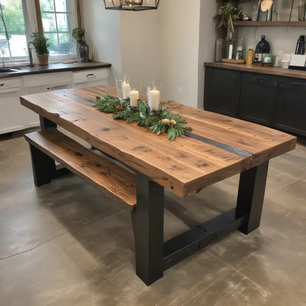 Build Your Own Custom Barn Beam Dining Table