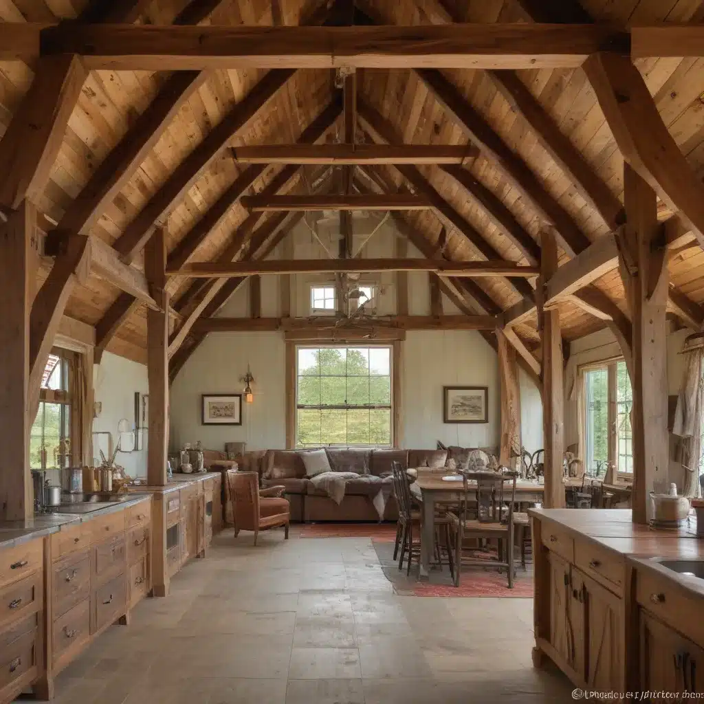 Crafting One-of-a-Kind Dream Homes Within Antique Barn Frames