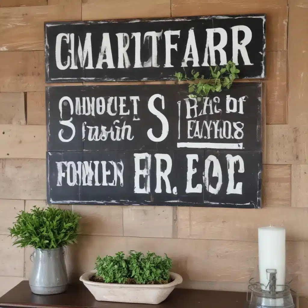 Create Wall Accents with Repurposed Farm Signs