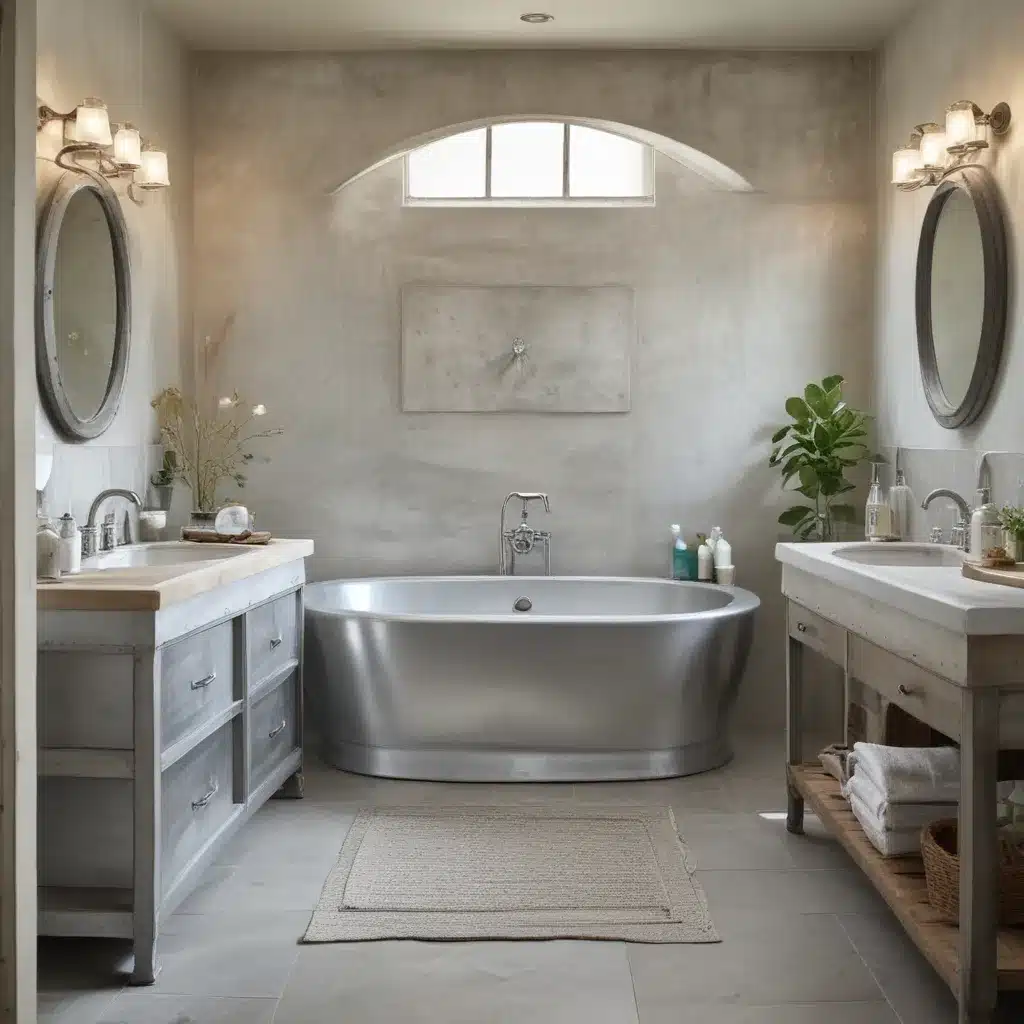 Design a Spa Bathroom with Galvanized Tubs