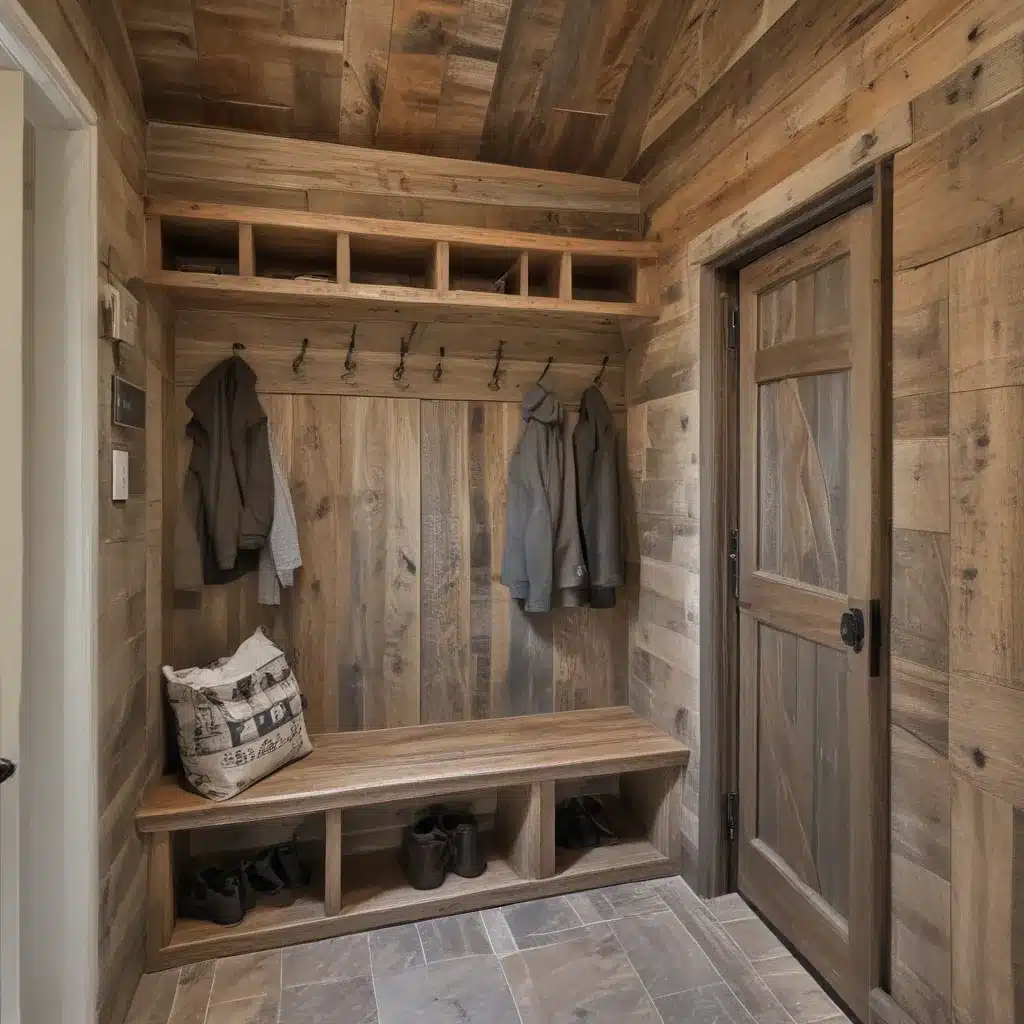 Designing Mudrooms from Reclaimed Barn Wood