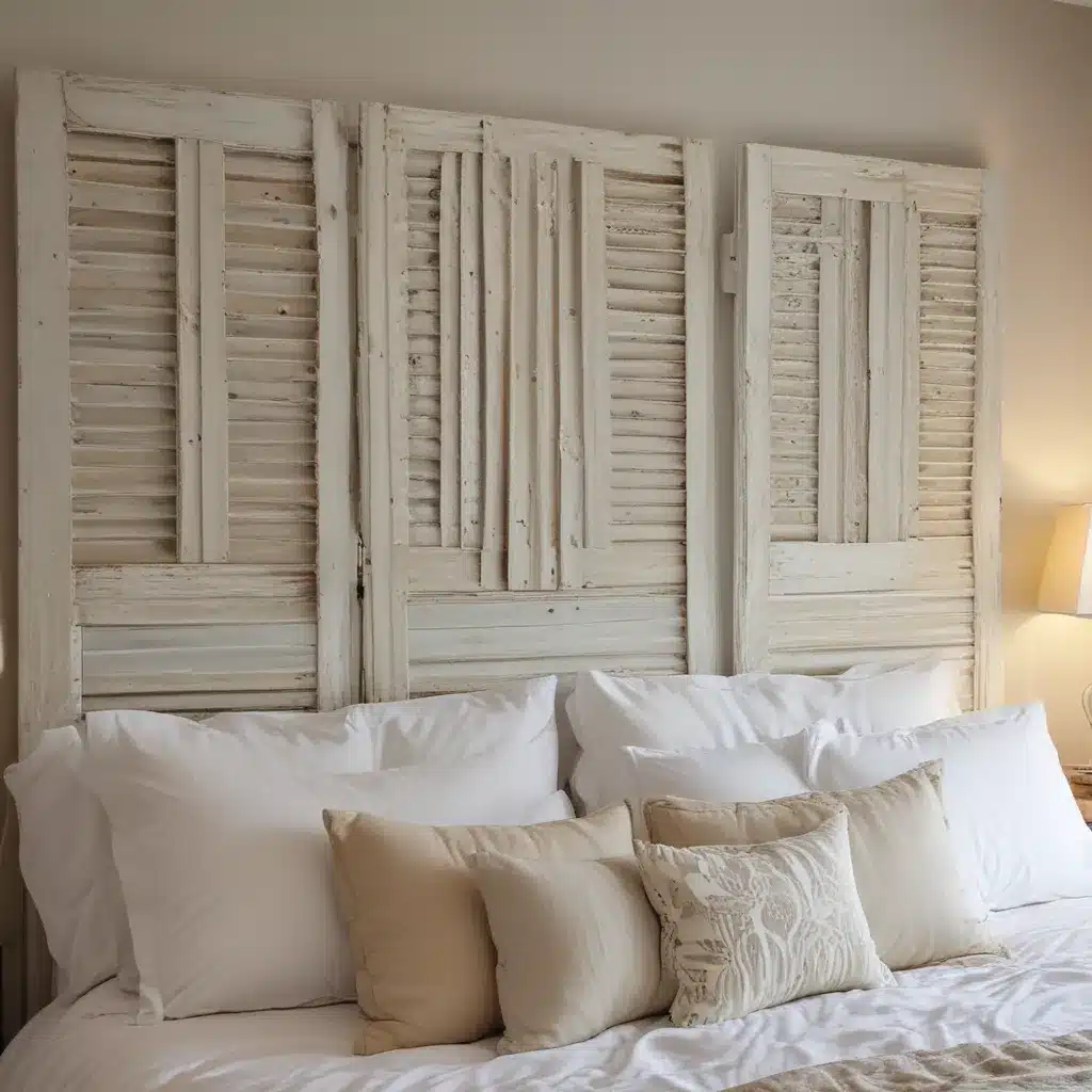 Give Salvaged Shutters New Life as Headboards