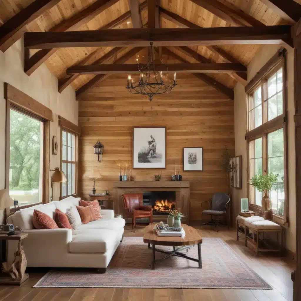 Incorporating Rustic Elements Like Exposed Beams And Wood Paneling