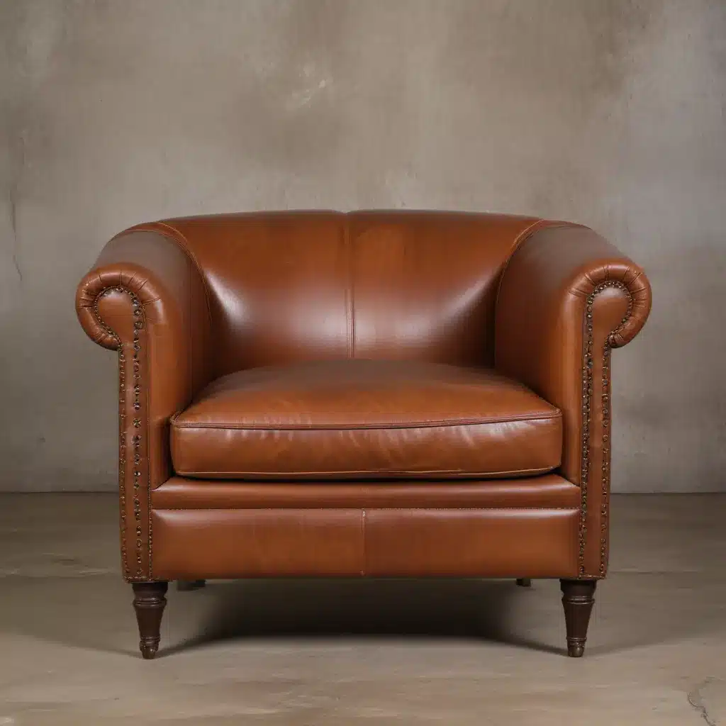 Incorporating Worn Leather into Sophisticated Upholstery