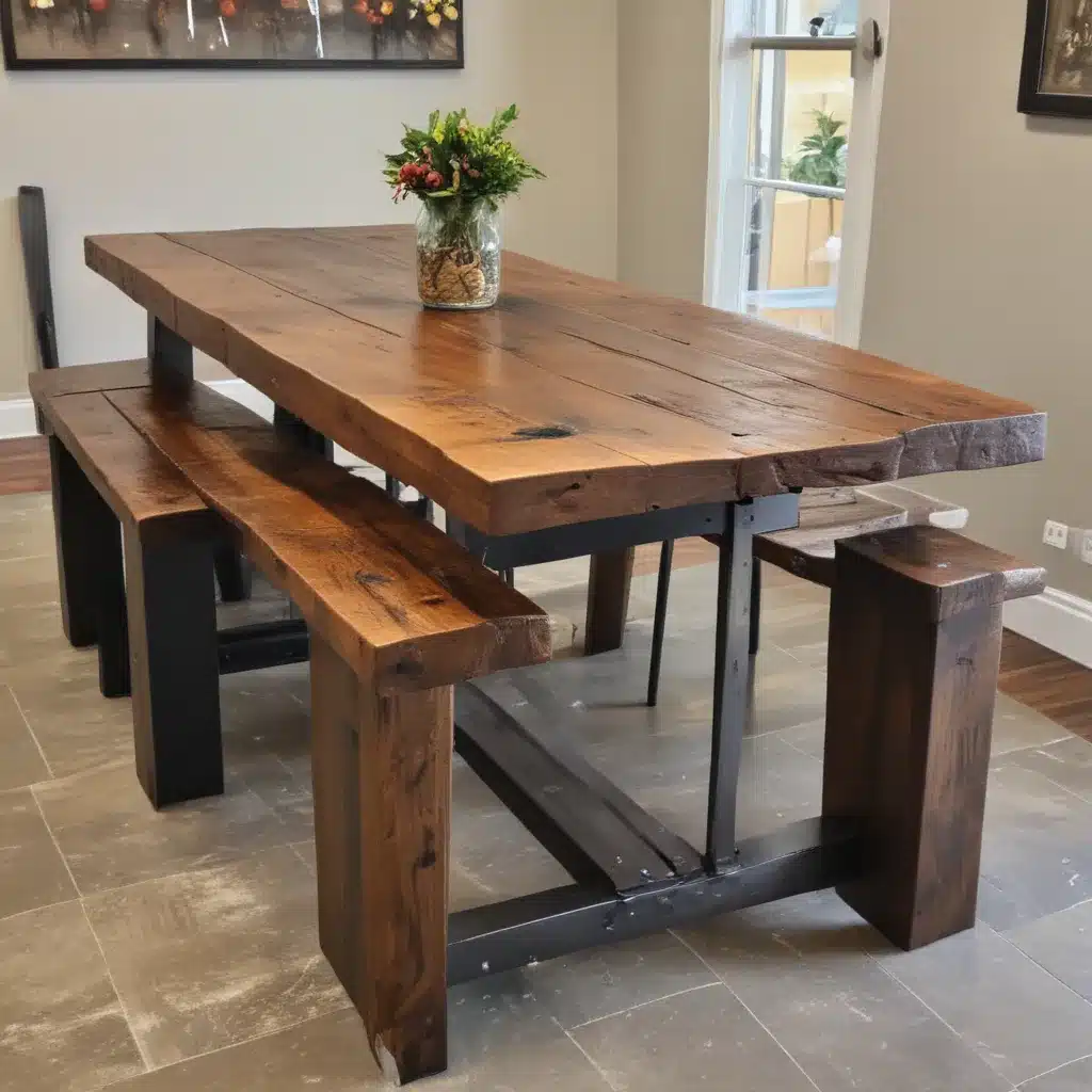 Make Your Own Barn Beam Dining Table