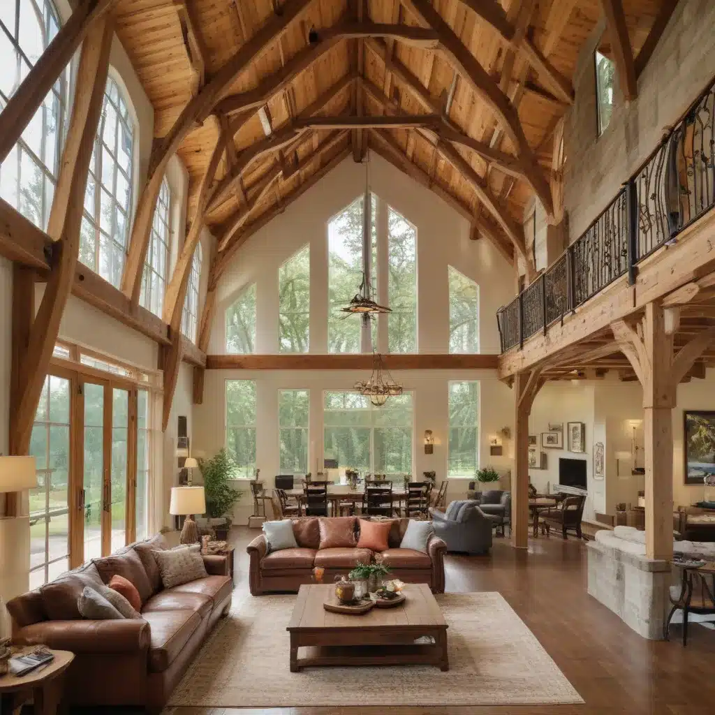 Making The Most Of A Barn Homes Soaring Ceilings