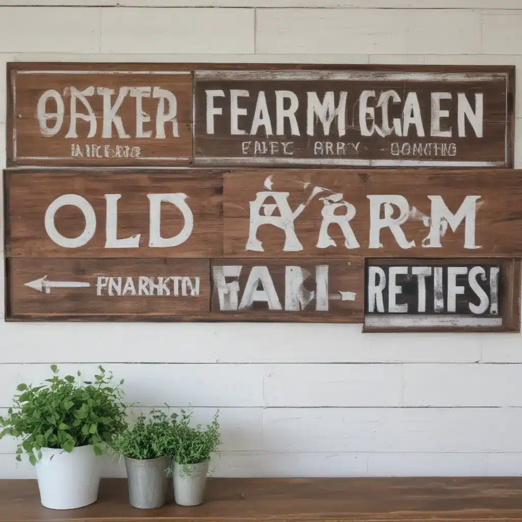Repurpose Old Farm Signs into Wall Decor