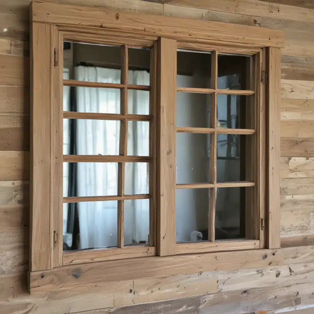 Revamping Rustic Window Frames into Mirrors with Character