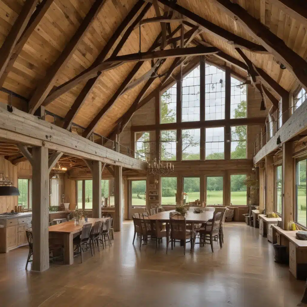 Rustic Barns Reborn as Sustainable Country Manors
