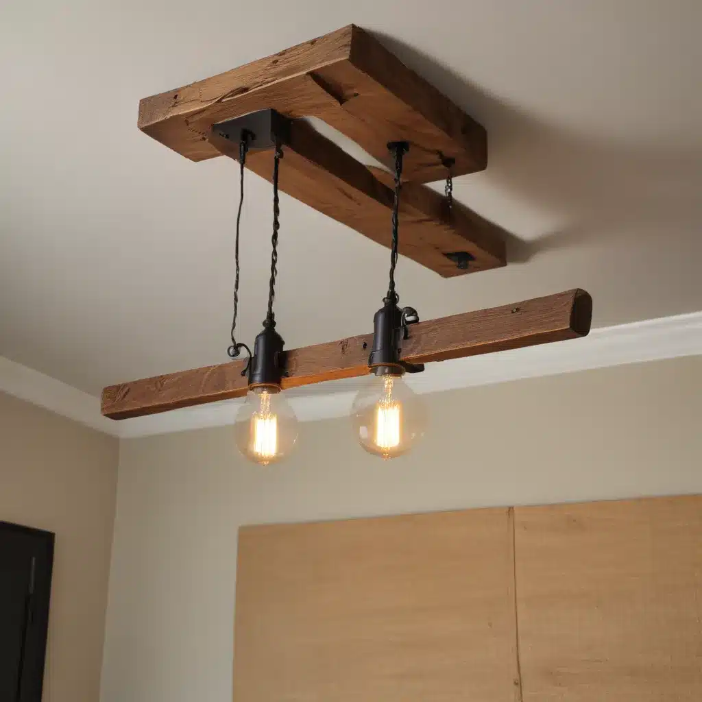 Upcycling Timeworn Beams into Custom Fixtures