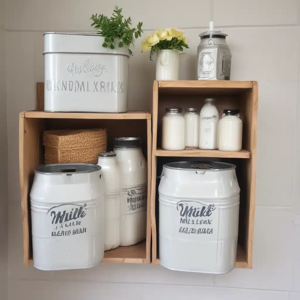 Upcycling Vintage Milk Cans into Bathroom Storage
