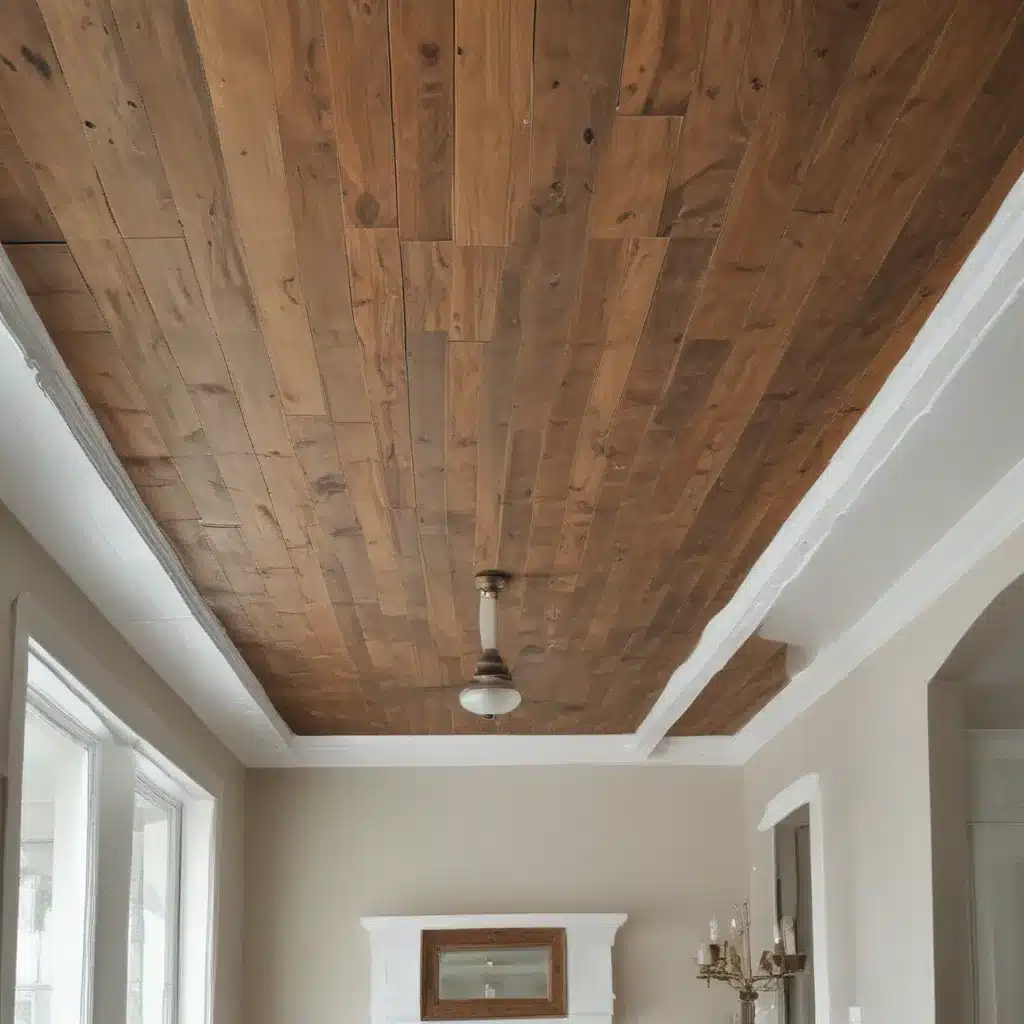 Use Wood Planks to Update Ceilings