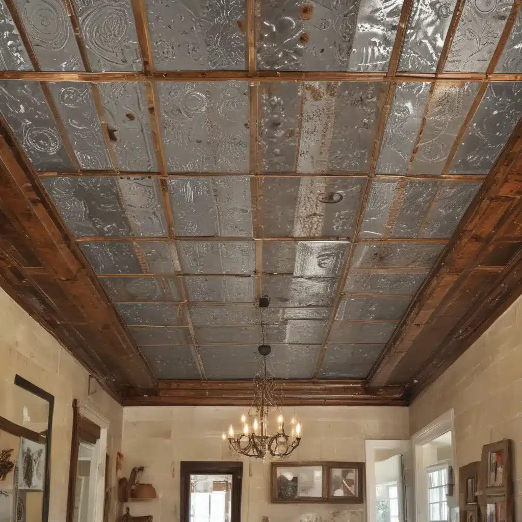 Using Old Tin Ceilings for Timeless Rustic Character